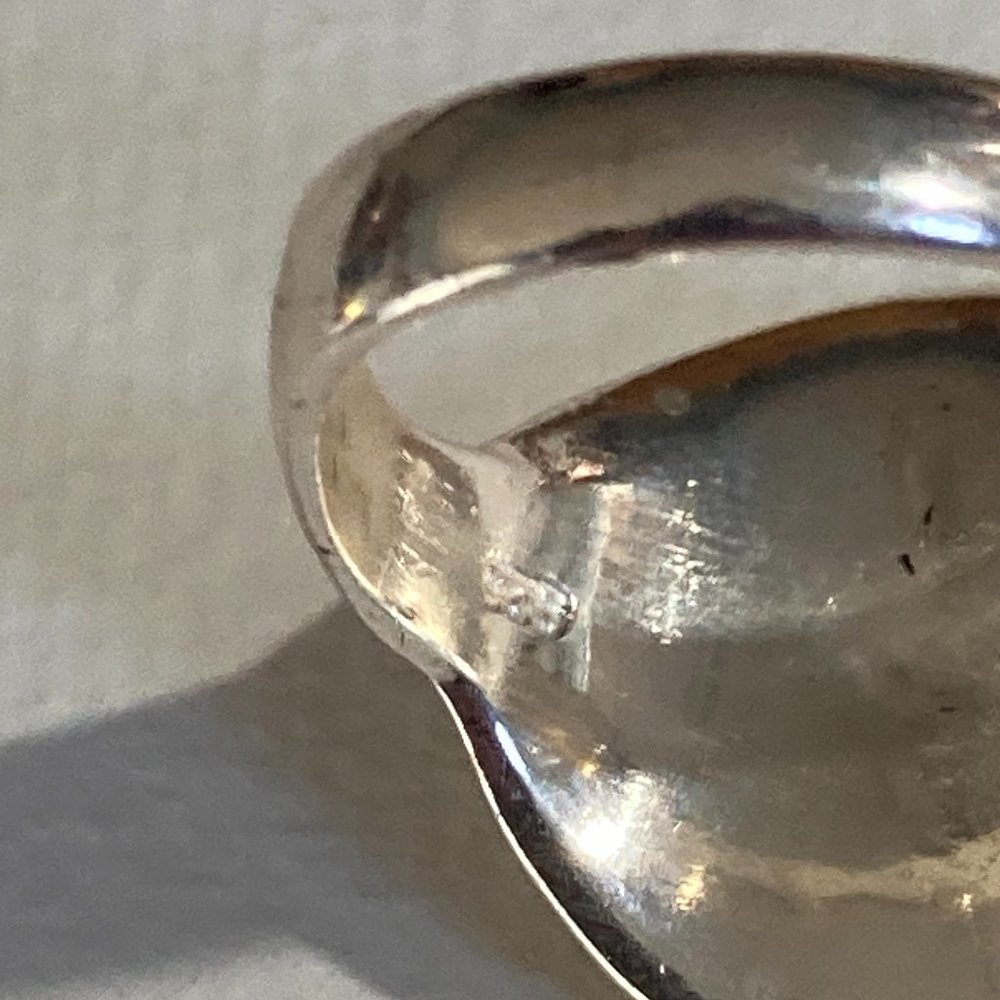 Lovely Delicate Sterling Silver Leaf Ring, Open S… - image 4